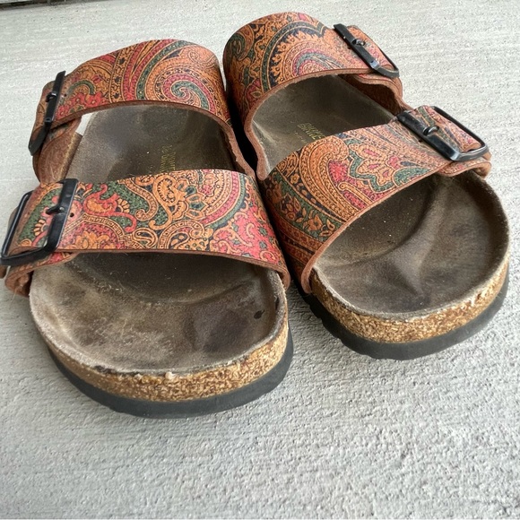 Birkenstock Sandals Floral Paisley Womens Size 38 L7M5 - Picture 14 of 16
